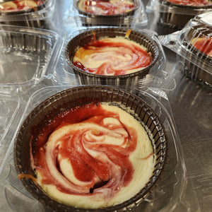 Keto Gluten-Free Perrsonal Strawberry Cheesecake