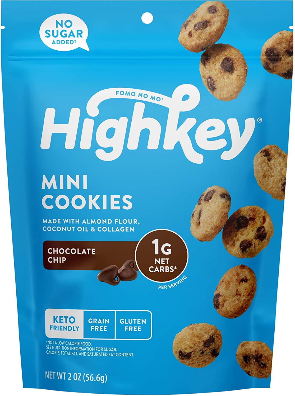 Highkey - Mini Cookies Chocolate Chip 2 OZ Pack