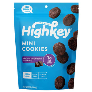Highkey - Mini Cookies Double Chocolate Brownie 2 OZ Pack